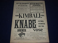 1904 APRIL 13 MUSICAL COURIER MAGAZINE - RUBY CUTTER SAVAGE COVER - ADS - J 1265
