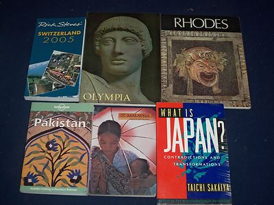 GREECE, UK, GERMANY GUIDE BOOK LOT OF 24 - GREAT PHOTOS - INFORMATION - O 345