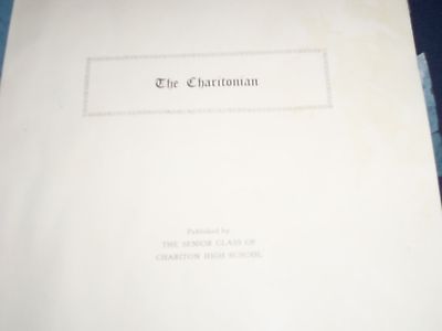 1923 THE CHARITONIAN HIGH SCHOOL YEARBOOK - IOWA - GREAT PHOTOS - YB 102