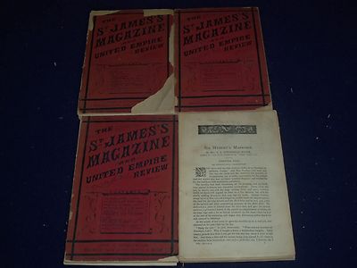 1876 THE ST. JAMES MAGAZINE AND UNITED EMPIRE REVIEW LOT OF 4 DIFFERENT- O 2122