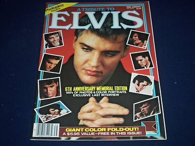 1983 PHOTOPLAY PRESENTS A TRIBUTE TO ELVIS PRESLEY MAGAZINE - PHOTOS - II 9055