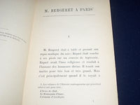 MONSIEUR BERGERET A PARIS BOOK BY ANATOLE FRANCE - FRENCH TEXT - INFO - KD 2171