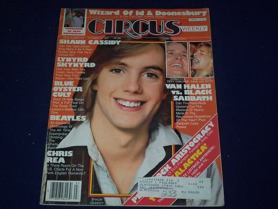 1978 OCTOBER 10 CIRCUS MAGAZINE - SHAUN CASSIDY - GREAT PHOTOS - II 9358