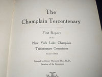 1909 THE CHAMPLAIN TERCENTENARY REPORT OF THE NEW YORK LAKE - PHOTOS - KD 1257