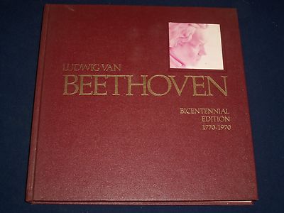 LUDWIG VAN BEETHOVEN BICENTENNIAL EDN.1770-1970 BOOK - ILLUSTRATIONS - KD 2454
