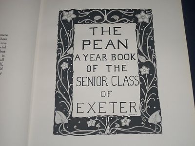 1923 THE PEAN PHILIPS EXETER ACADEMY YEARBOOK NEW HAMPSHIRE - PHOTOS - YB 235