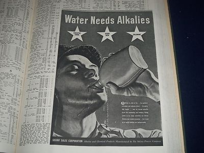 1944 OIL PAINT AND DRUG REPORTER BOUND VOLUME LOT OF 2 - GREAT ADS - KD 3408