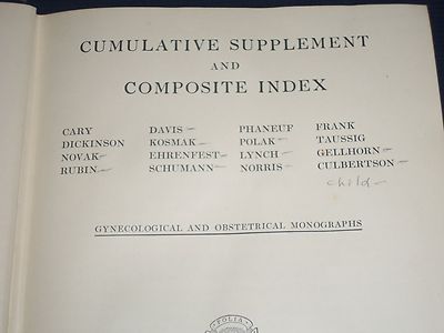 1921 GYNECOLOGICAL & OBSTETRICAL MONOGRAPHS APPLETON VOLUME LOT OF 14 - KD 2998