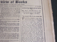 1913-1919 NEW YORK TIMES REVIEW OF BOOK SECTIONS LOT OF 14 DIFFERENT - NP 2689