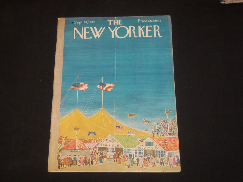 1957 SEPTEMBER 28 THE NEW YORKER MAGAZINE - ILLUSTRATED COVER - NY 635