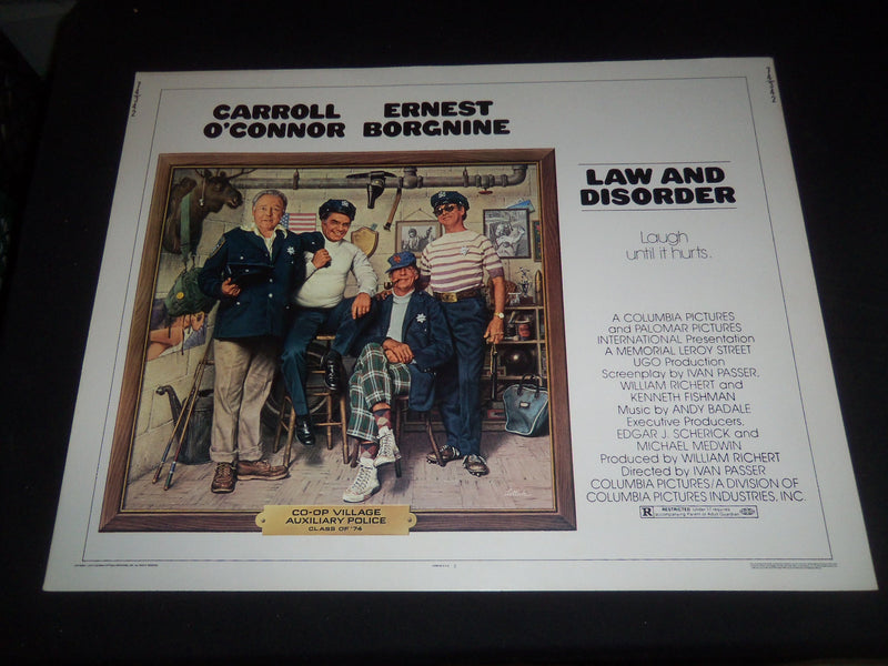 1974 LAW AND DISORDER - 1/2 SHEET MOVIE POSTER - O'CONNOR, BORGNINE - P 297