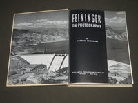 1949 FEININGER ON PHOTOGRAPHY BY ANDREAS FEININGER BOOK - I 832
