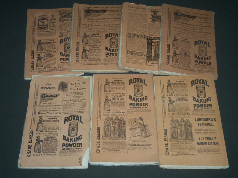 1886-1887 THE ATLANTIC MONTHLY MAGAZINE LOT OF 7 - STORIES & ARTICLES - WR 341A