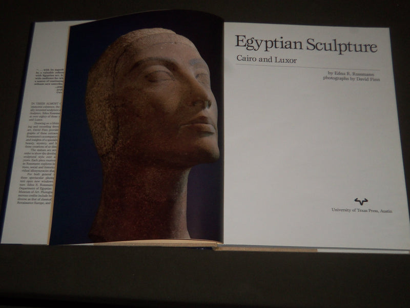 1989 EGYPTIAN SCULPTURE CAIRO LUXOR BY EDNA R. RUSSMANN BOOK - FIRST EDN- I 1086