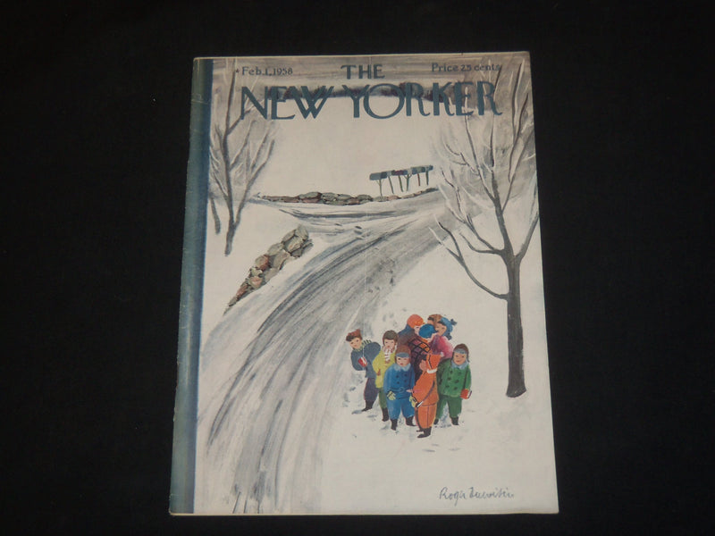 1958 FEBRUARY 1 THE NEW YORKER MAGAZINE - ILLUSTRATED COVER - NY 653