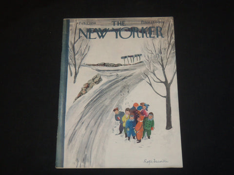 1958 FEBRUARY 1 THE NEW YORKER MAGAZINE - ILLUSTRATED COVER - NY 653
