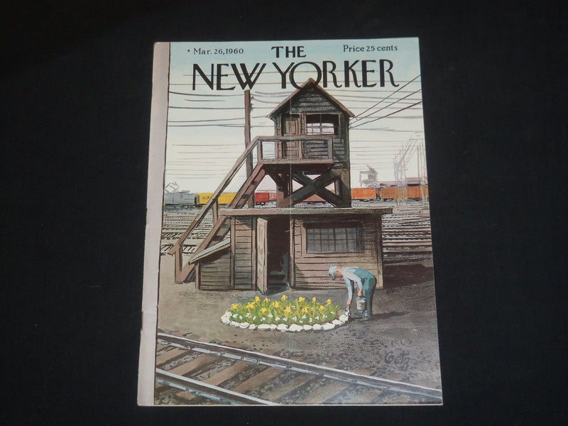1960 MARCH 26 THE NEW YORKER MAGAZINE - ILLUSTRATED COVER - NY 713