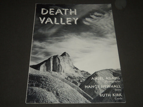 1970 DEATH VALLEY BY ANSEL ADAMS & NANCY NEWHALL BOOK - 4TH EDITION - I 1217