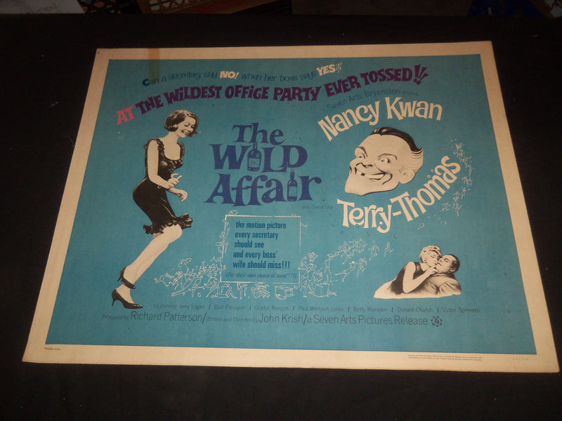1965 THE WILD AFFAIR 1/2 SHEET MOVIE POSTER - NANCY KWAN, TERRY THOMAS - P 446