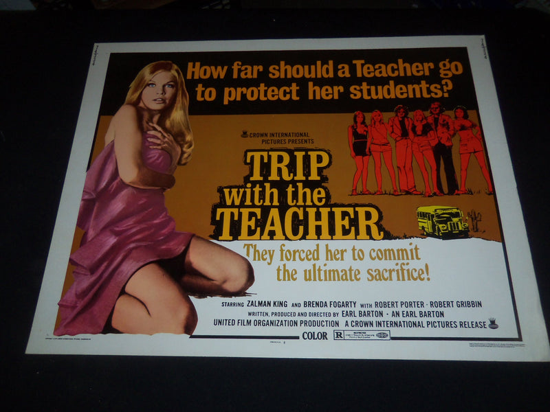 1974 TRIP WITH THE TEACHER 1/2 SHEET MOVIE POSTER - ZALMAN KING - P 316