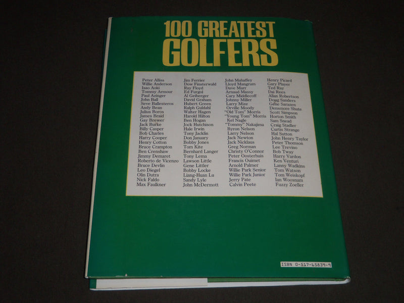 1988 100 GREATEST GOLFERS BY IAN MORRISON HARDCOVER BOOK - GREAT PHOTOS - I 761
