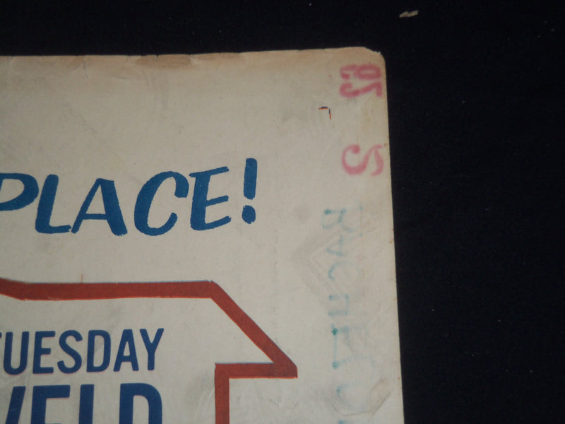 1962 BACHELOR FLAT 1/2 SHEET MOVIE POSTER - TUESDAY WELD, RICHARD BEYMER - P 448