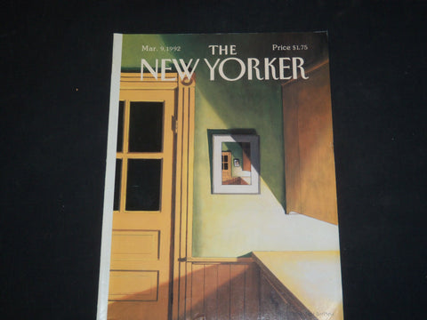 1992 MARCH 9 THE NEW YORKER MAGAZINE - ILLUSTRATED COVER - NY 1524