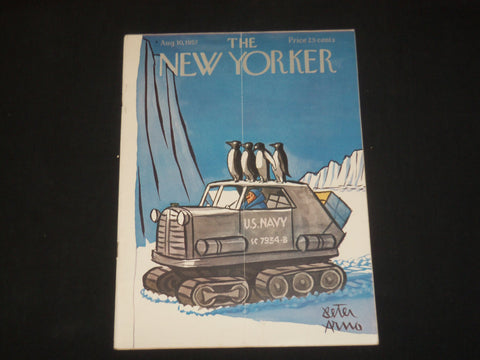 1957 AUGUST 10 THE NEW YORKER MAGAZINE - ILLUSTRATED COVER - NY 628