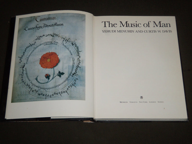 1979 THE MUSIC OF MAN BY YEHUDI MENUHIN & CURTIS W. DAVIS BOOK - I 932