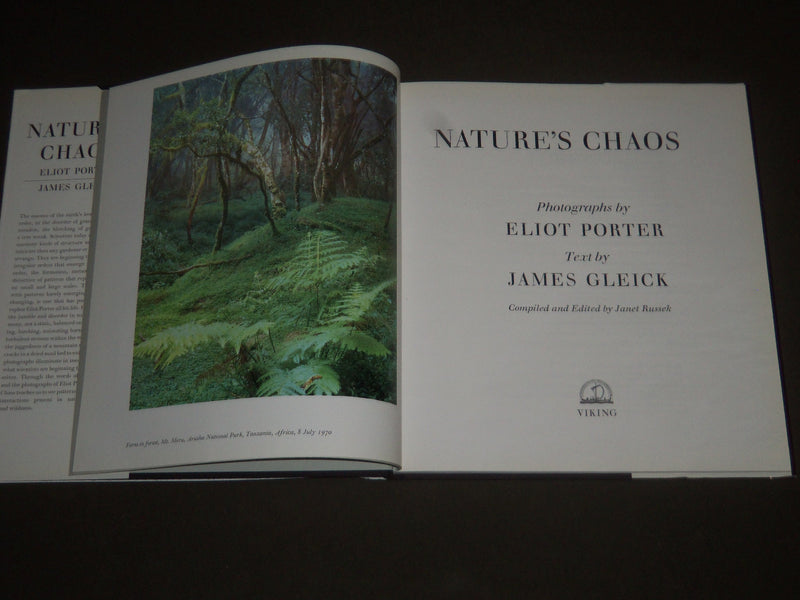 1990 NATURE'S CHAOS BY PORTER & GLEICK BOOK - FIRST EDITION - I 1080