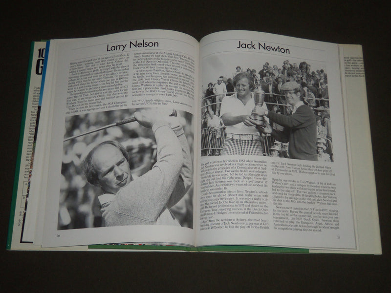 1988 100 GREATEST GOLFERS BY IAN MORRISON HARDCOVER BOOK - GREAT PHOTOS - I 761