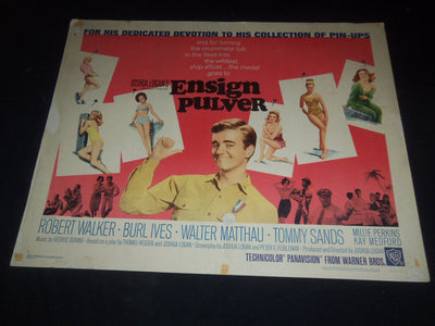 1964 ENSIGN PULVER 1/2 SHEET MOVIE POSTER - ROBERT WALKER, BURL IVES - P 460