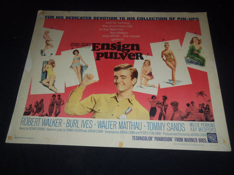 1964 ENSIGN PULVER 1/2 SHEET MOVIE POSTER - ROBERT WALKER, BURL IVES - P 460