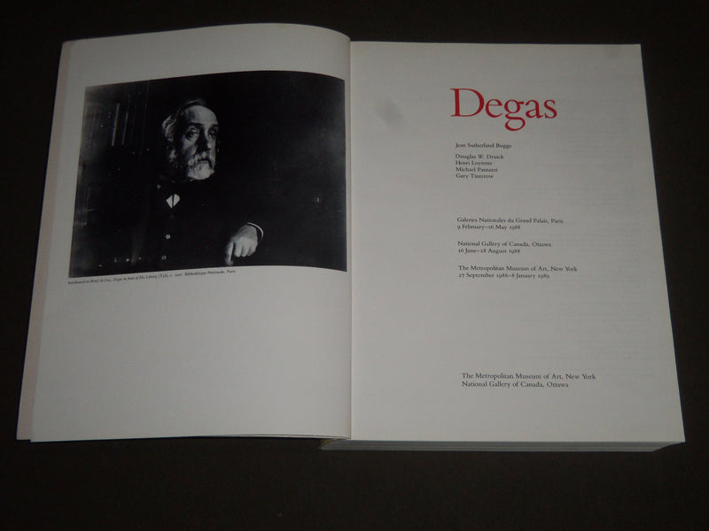 1988 DEGAS BY JEAN SUTHERLAND BUGGS SOFTCOVER BOOK - I 781