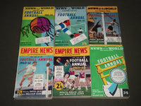 1959-1966 EMPIRE NEWS FOOTBALL ANNUAL LOT OF 7 - PUB. IN U.K. - O 2407