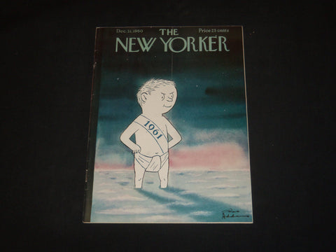 1960 DECEMBER 31 THE NEW YORKER MAGAZINE - ILLUSTRATED COVER - NY 750