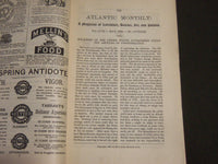 1886-1887 THE ATLANTIC MONTHLY MAGAZINE LOT OF 7 - STORIES & ARTICLES - WR 341A