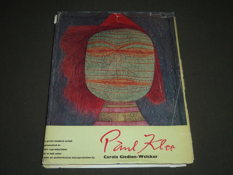 1952 PAUL KLEE BY CAROLA GIEDION-WELCKER HARDCOVER BOOK - I 933