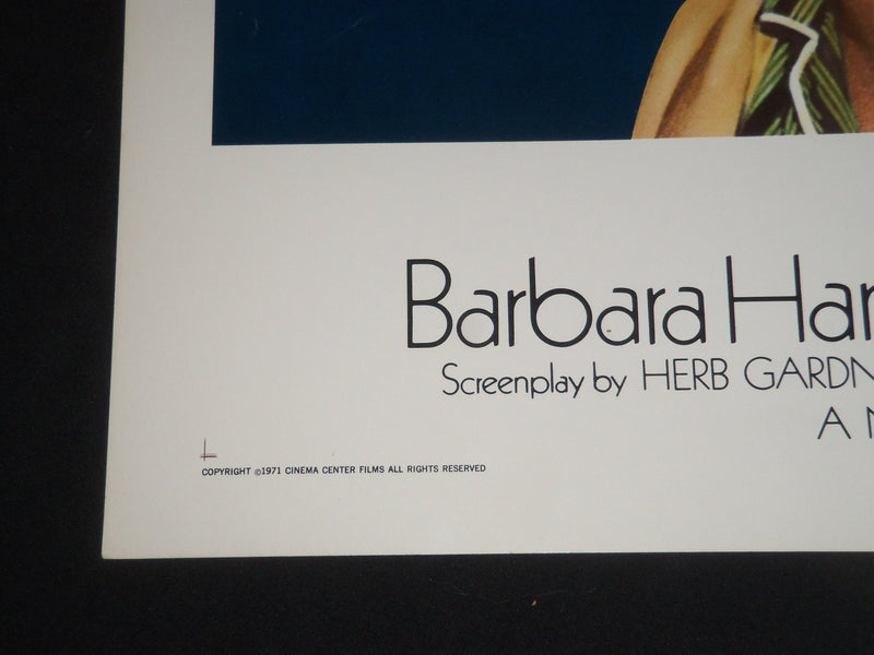 1971 WHO IS HARRY KELLERMAN? 1/2 SHEET MOVIE POSTER - BARBARA HARRIS - P 351