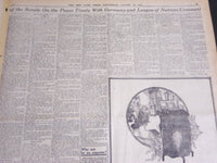 1919 AUGUST 20 NEW YORK TIMES - PRESIDENT DEFENDS TREATY TO SENATORS - NT 6962