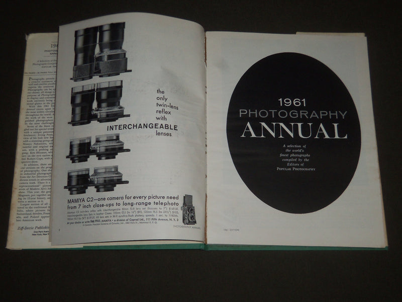 1961 PHOTOGRAPHY ANNUAL EDITED BY POPULAR PHOTOGRAPHY BOOK - I 899