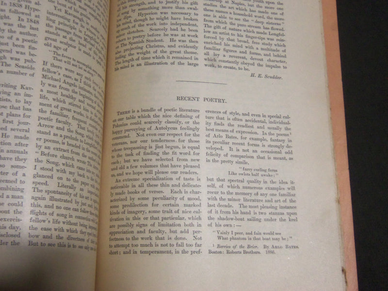 1886-1887 THE ATLANTIC MONTHLY MAGAZINE LOT OF 7 - STORIES & ARTICLES - WR 341A