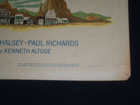 1960 FOUR FAST GUNS 1/2 SHEET MOVIE POSTER - JAMES CRAIG, EDGAR BUCHANAN - P 473