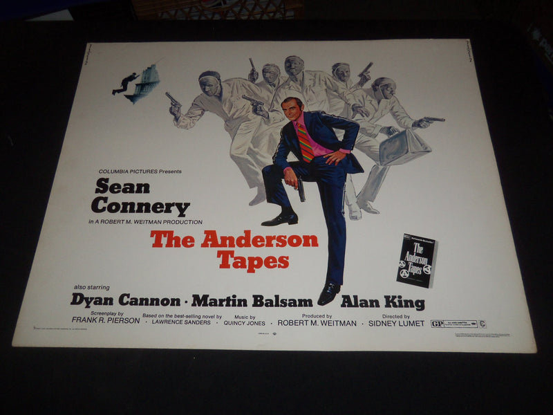 1971 THE ANDERSON TAPES 1/2 SHEET MOVIE POSTER - SEAN CONNERY - P 380