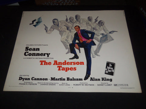 1971 THE ANDERSON TAPES 1/2 SHEET MOVIE POSTER - SEAN CONNERY - P 380