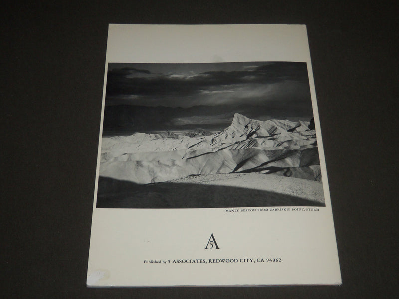 1970 DEATH VALLEY BY ANSEL ADAMS & NANCY NEWHALL BOOK - 4TH EDITION - I 1217