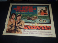 1962 BRUSHFIRE! 1/2 SHEET MOVIE POSTER - JOHN IRELAND, EVERETT SLOANE - P 432