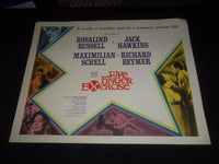 1962 FIVE FINGER EXERCISE 1/2 SHEET MOVIE POSTER - ROSALIND RUSSELL - P 404