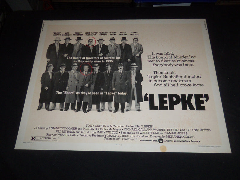 1974 LEPKE 1/2 SHEET MOVIE POSTER - TONY CURTIS - P 307