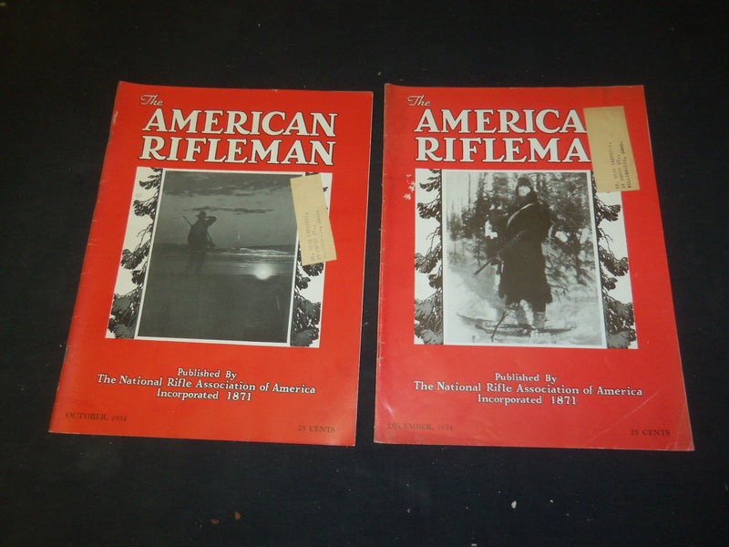 1934 THE AMERICAN RIFLEMAN MAGAZINE - LOT OF 2 - O 3027